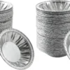 Waytiffer 50 Pack - Pie Pans 4 inch, Mini Pie Tins HEAVY-DUTY Disposable Aluminum Foil Tart/pie Pans for Baking Easily Stack & Store, Freeze & Reheat