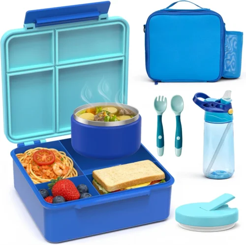 Alternative view of Bento Lunch Box Set for Kids, Pink