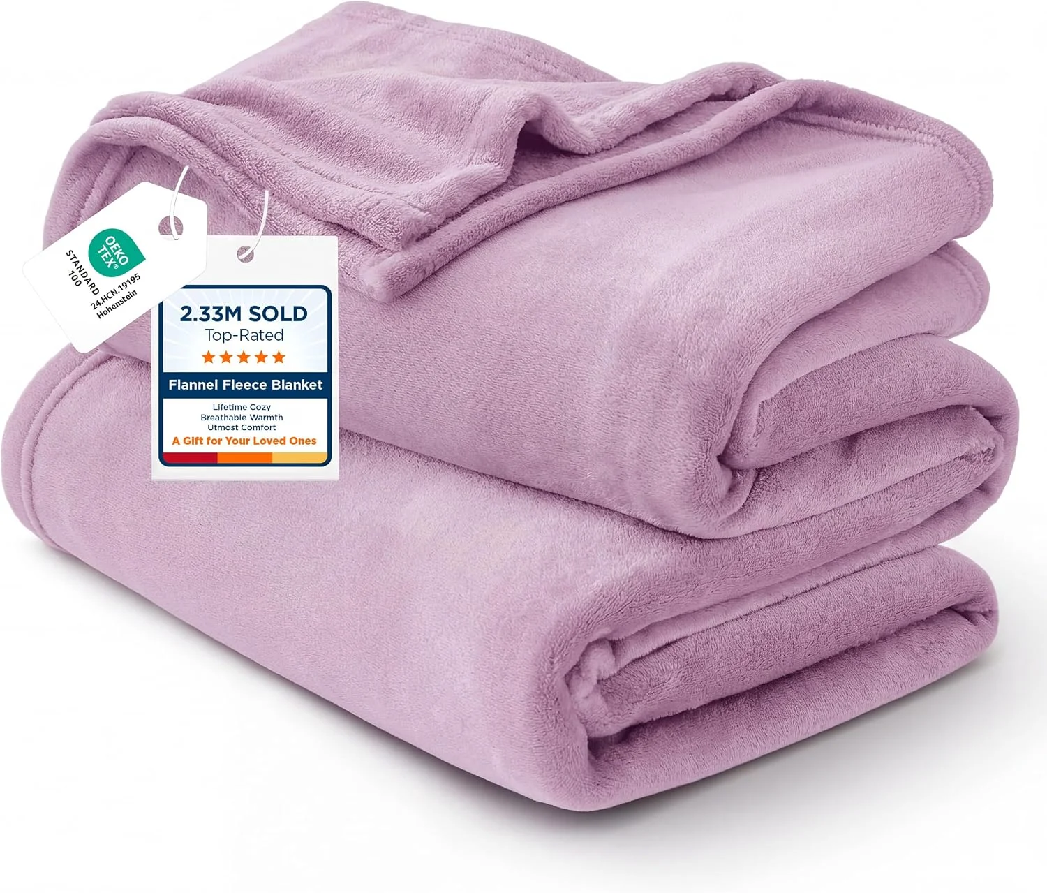 Bedsure Soft Cozy Warm Fleece Bed Blanket Queen Size Navy 90x90 - Image 3
