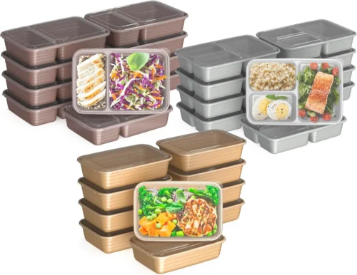 Alternative view of Bentgo Prep Meal Prep Kit, 1, 2 & 3-Compartment Containers, 60 Piece Set
