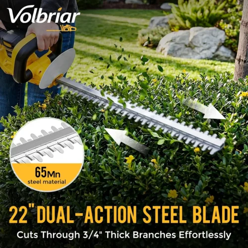 Alternative view of 20V Cordless Hedge Trimmer, 22-Inch Blade, 2 x 4.0Ah Batteries