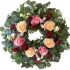24 Inch Fall Wreaths for Front Door with Hydrangea, Mini Pumpkins