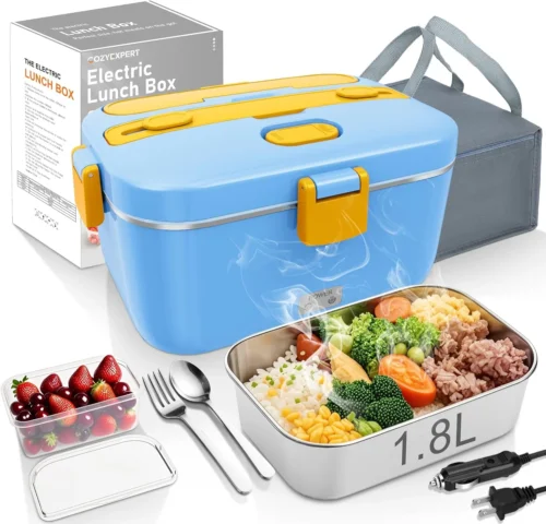 Alternative view of Nook Electric-Lunch-Box-Heated-Food-Warmer 100W Heating Box for Adult