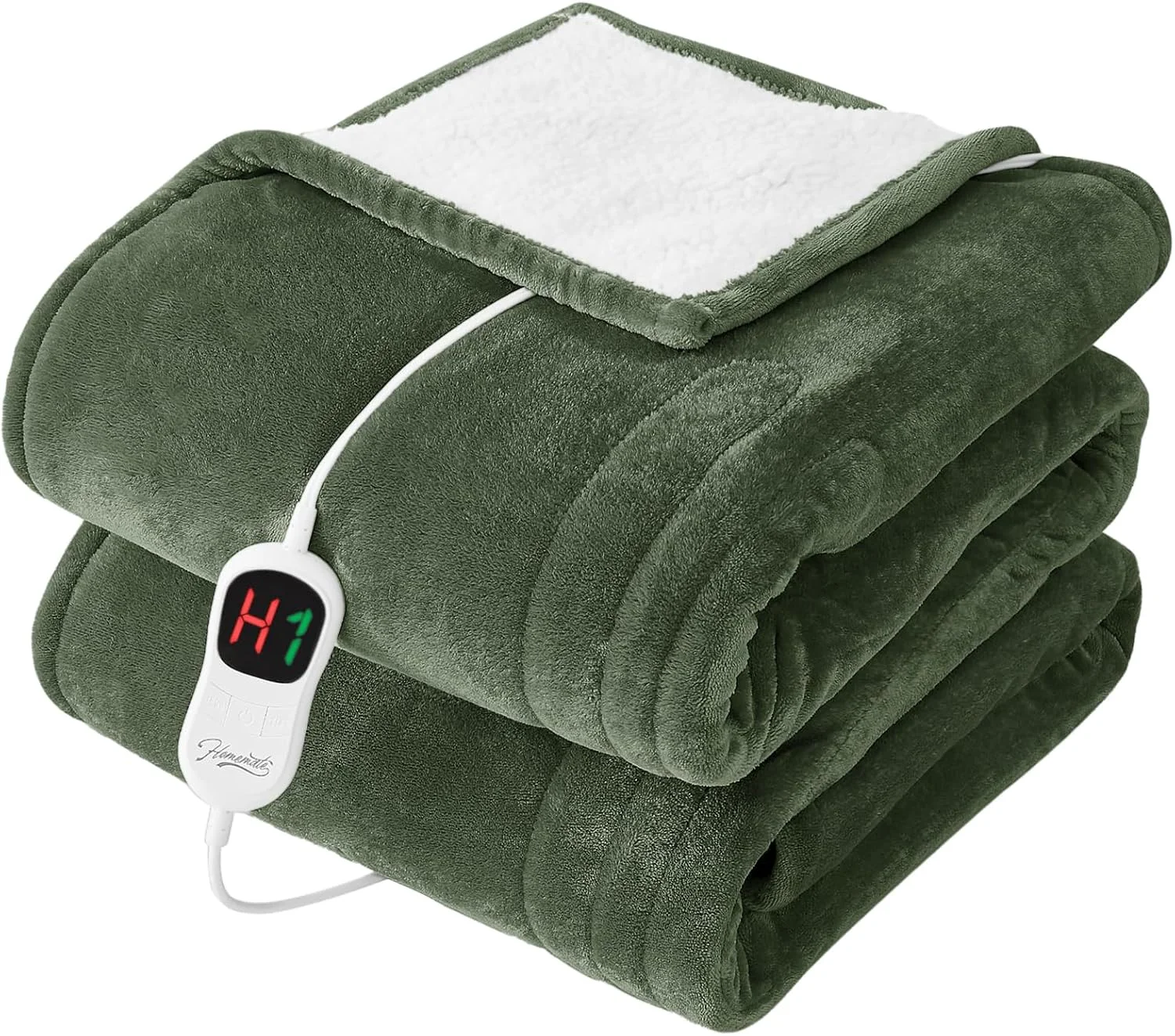 Homemate Heated Electric Blanket Twin 62x84 Heating Throw Blanket