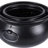 12.6 and 7.4 Package Halloween Large Cauldron, 2pcs Black Plastic Witch Cauldron Kettle Halloween Pot Candy Holder for Halloween & St. Patrick??s Day