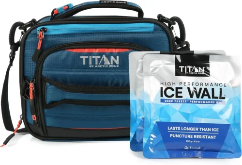 Alternative view of by Arctic Zone Expandable Lunch Box, 2 Ice Packs, Leak Proof, Blue