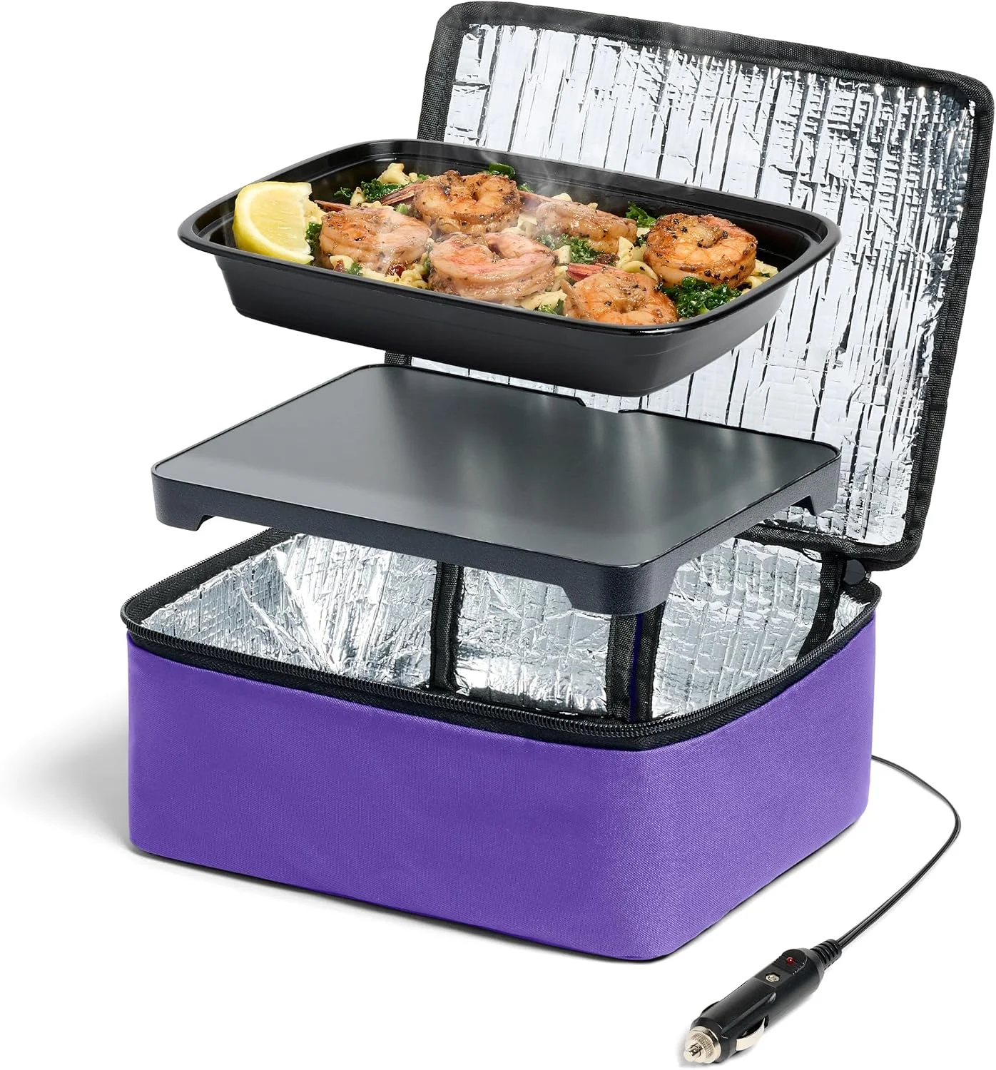 Mini Heated Lunch Box- Portable Electric Food Warmer for Men and Women - Great for Work, Office, and Construction - Cook, Reheat - Image 2