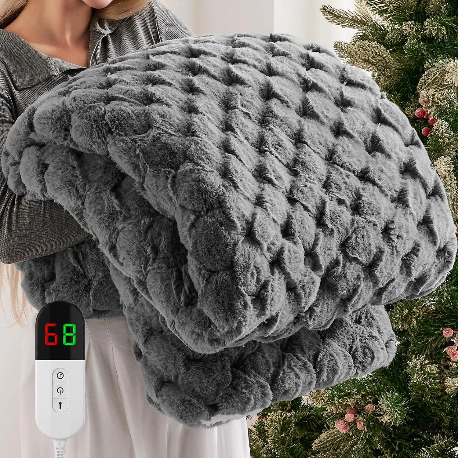 Homemate Heated Electric Blanket Twin 62x84 Heating Throw Blanket - Image 4