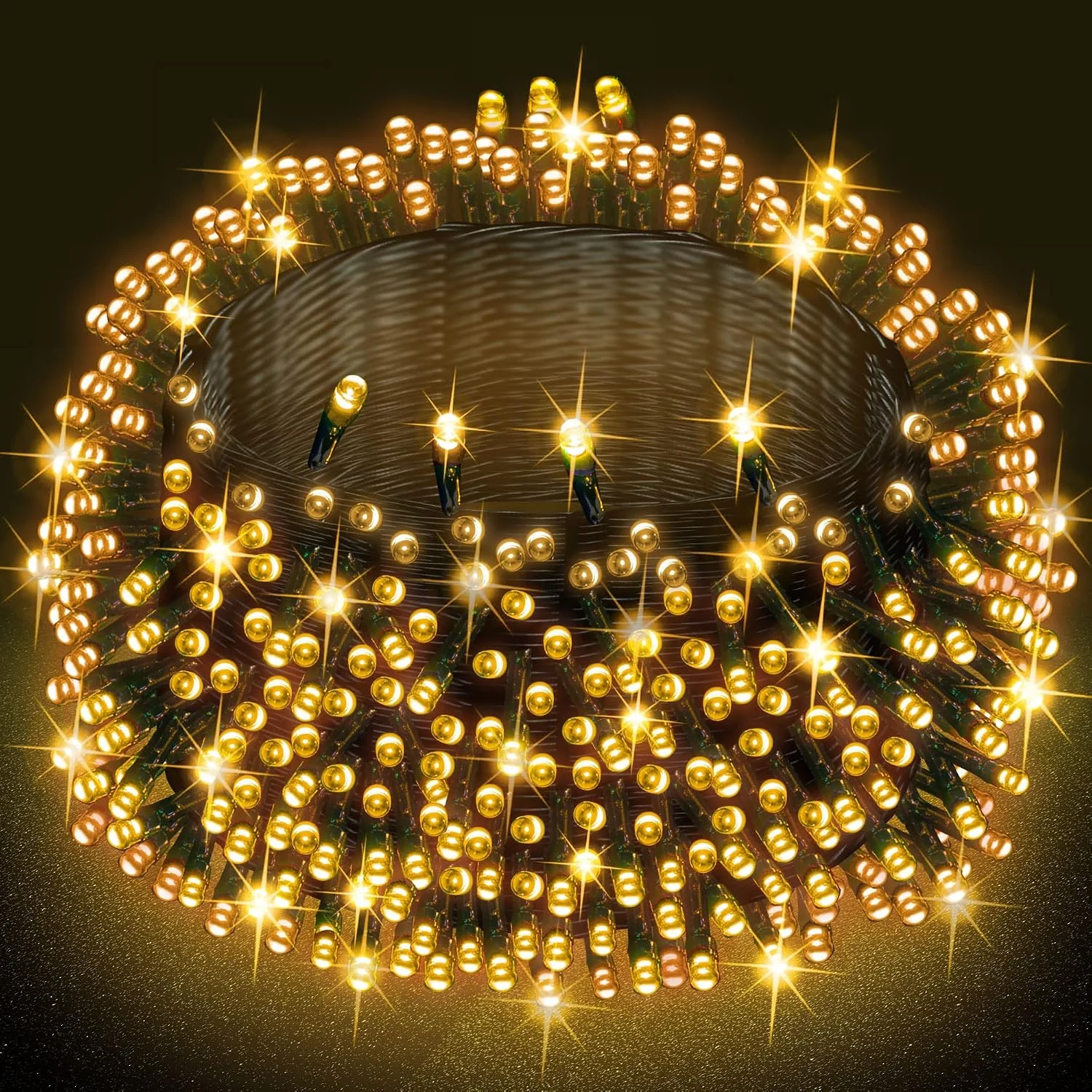 Bright Smart Christmas String Lights, 98FT 300 LED RGB Color Changing String Lights with Remote & App Controlled - Image 2