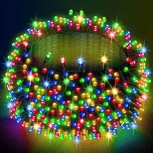 Bright Smart Christmas String Lights, 98FT 300 LED RGB Color Changing String Lights with Remote & App Controlled