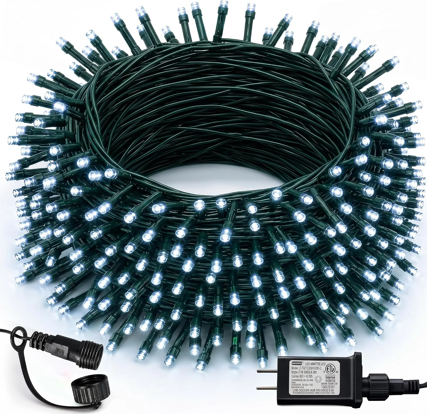 Bright Smart Christmas String Lights, 98FT 300 LED RGB Color Changing String Lights with Remote & App Controlled - Image 3