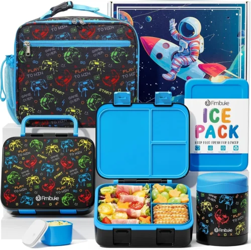 Alternative view of Bento Lunch Box for Kids Toddler Boys with 12OZ Insulated Food Jar