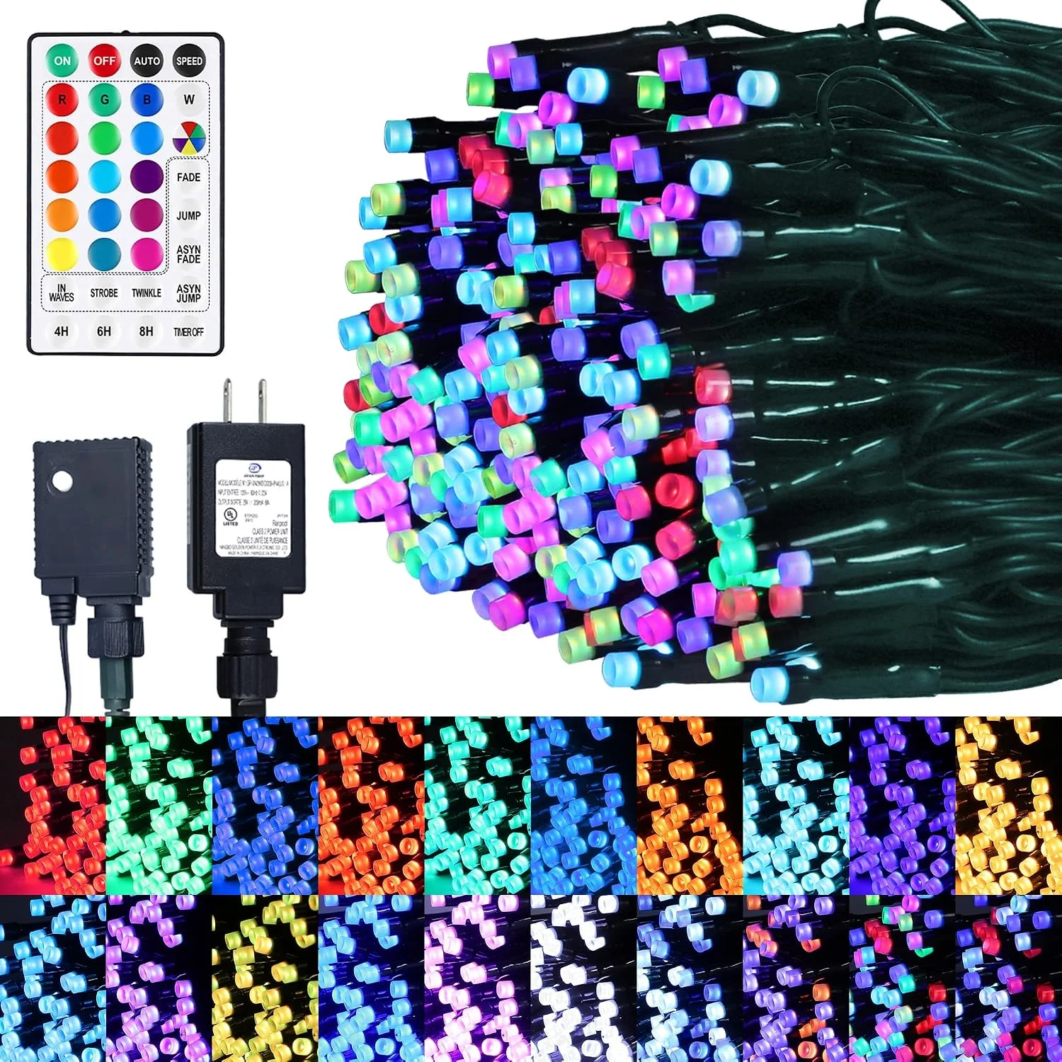 500 LED Halloween Lights Outdoor,164 FT Twinkle Lights Waterproof - Image 4